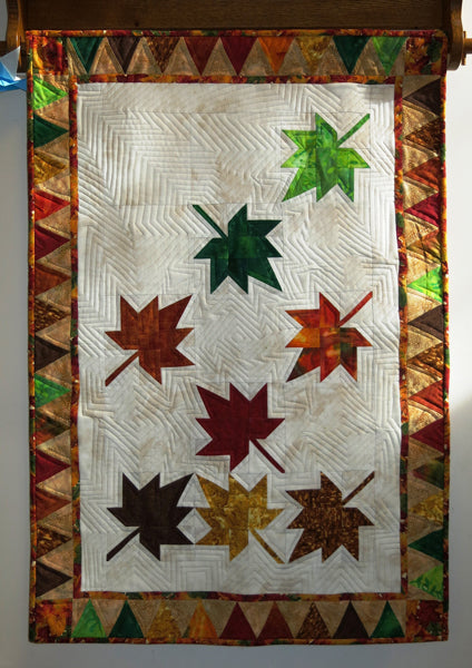 Falling Leaves Wall Hanging MAM-125e - Downloadable Pattern