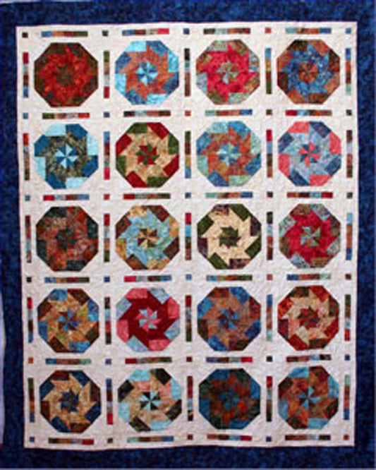 Pinwheel Parade Quilt MD-48e - Downloadable Pattern