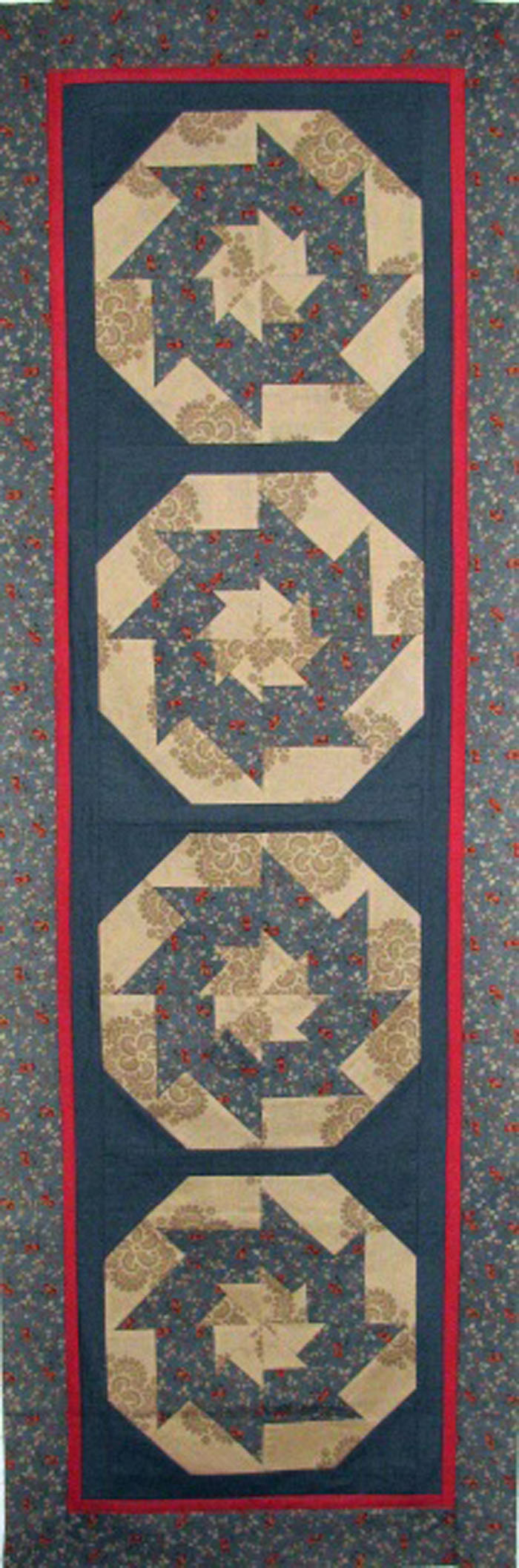 Pinwheels on the Run Table Runner MD-TR11e - Downloadable Pattern