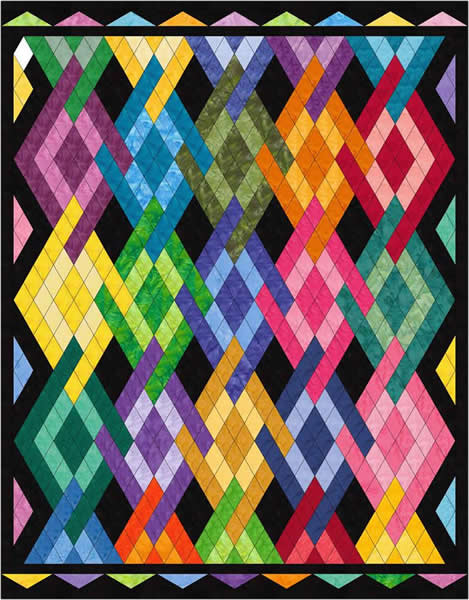 Peggy's Diamonds Quilt Pattern MGD-111 - Paper Pattern