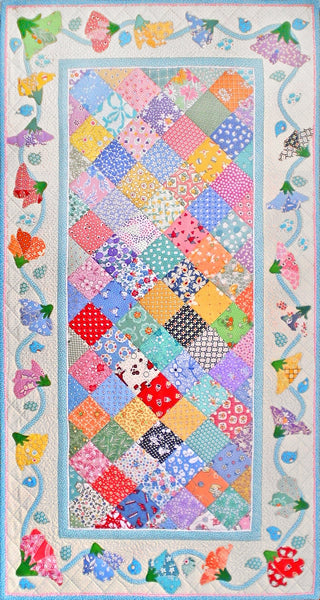 April Sweet Peas Quilt MGD-409e - Downloadable Pattern