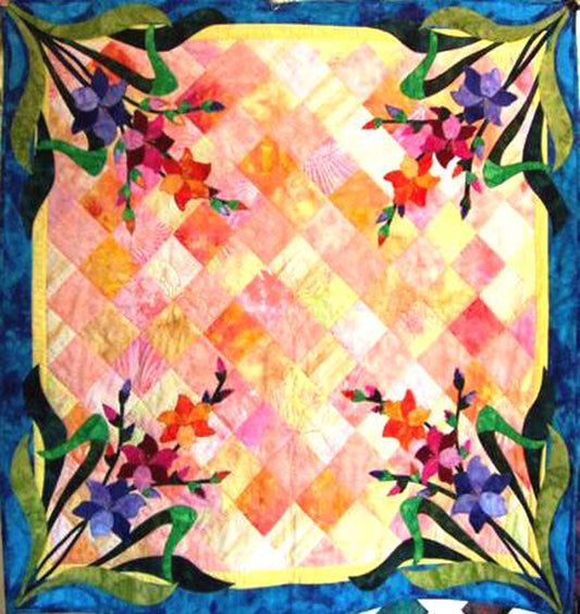 August Gladiola Quilt MGD-807e - Downloadable Pattern