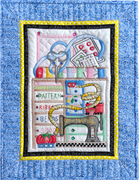 My Sewing Room Wall Hanging Pattern MMD2-S539 - Paper Pattern