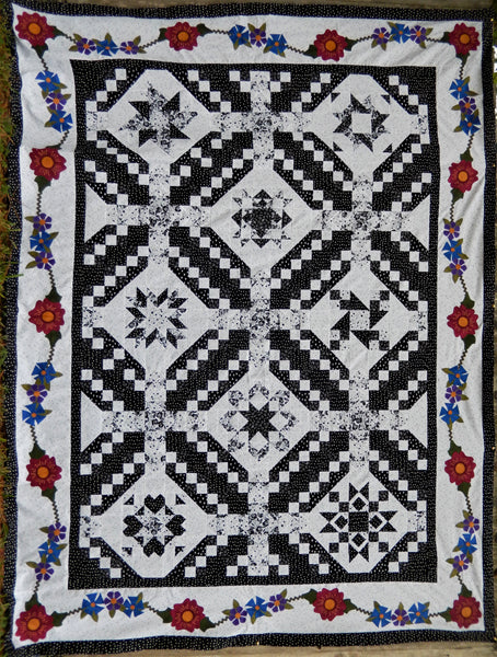 Black and White Delight Quilt MSP-112e - Downloadable Pattern