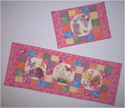 Panel Placemats & Table Runner Quilt NDD-113e - Downloadable Pattern