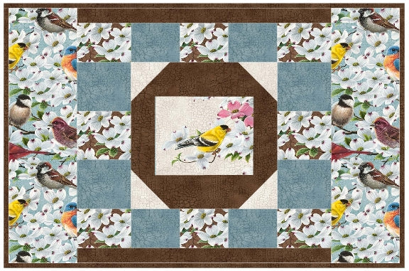 Panel Placemats & Table Runner Quilt NDD-113e - Downloadable Pattern