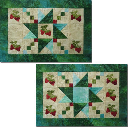 June Strawberries Placemats Pattern NDD-127 - Paper Pattern