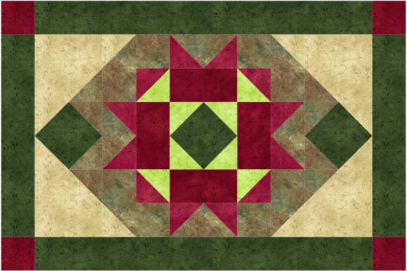 December Star Placemats NDD-133e - Downloadable Pattern