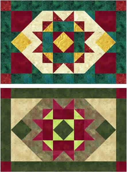 December Star Placemats NDD-133e - Downloadable Pattern