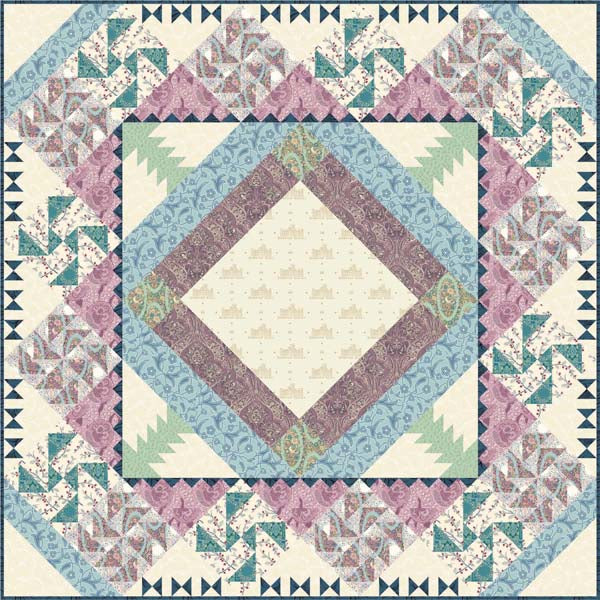 Downton Queen Quilt NDD-140e - Downloadable Pattern