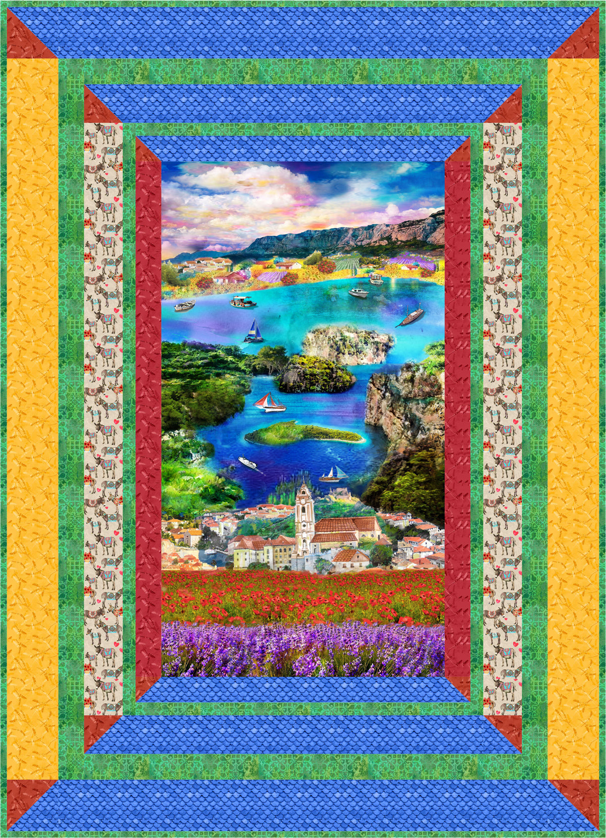 Window View Quilt NDD-164e - Downloadable Pattern