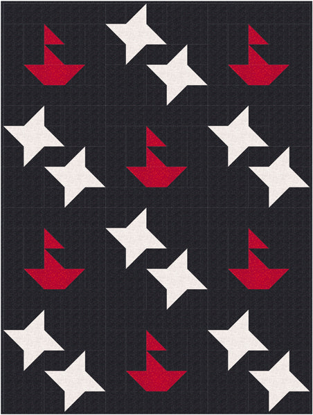 Sailing Under the Stars Quilt NDD-194e - Downloadable Pattern