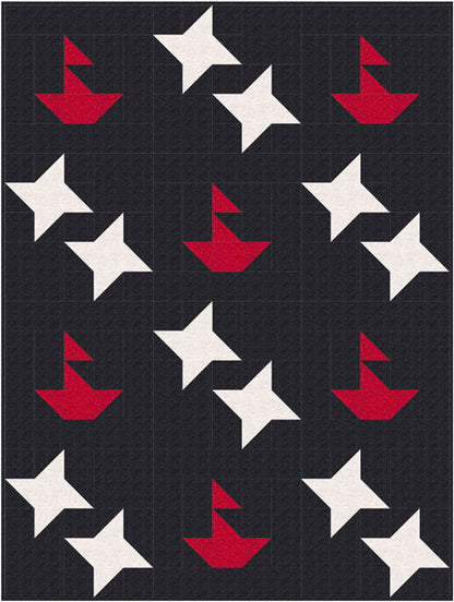 Sailing Under the Stars Quilt NDD-194e - Downloadable Pattern