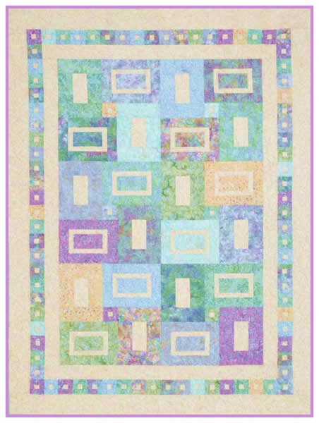 Sea Glass Quilt Pattern NJD-111 - Paper Pattern