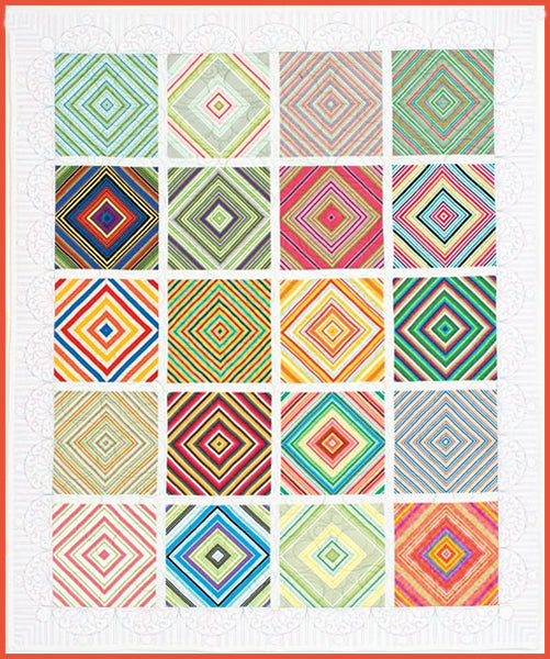 Uptown Stripes Quilt NJD-114e - Downloadable Pattern