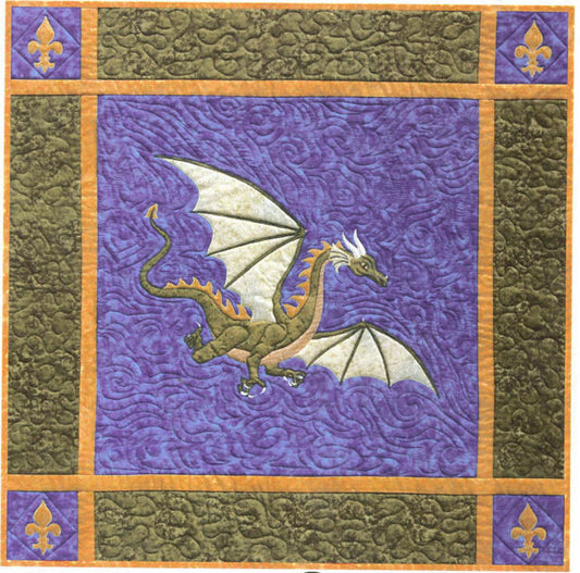 Dragon on the Wind Wall Hanging NS-25e - Downloadable Pattern