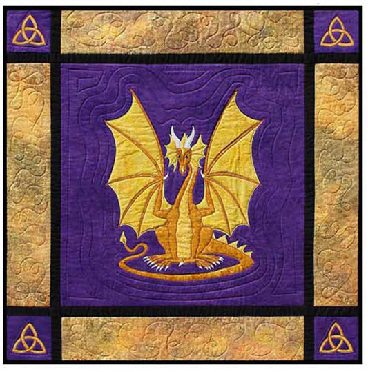 Dragon on Guard Wall Hanging Pattern NS-32 - Paper Pattern