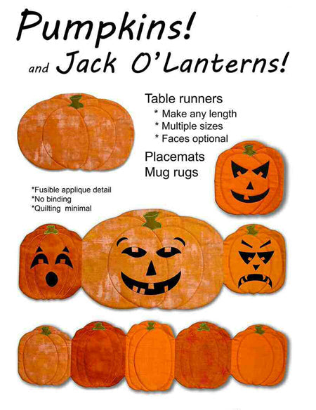 Pumpkins and Jack O'Lanterns! Pattern NS-39 - Paper Pattern