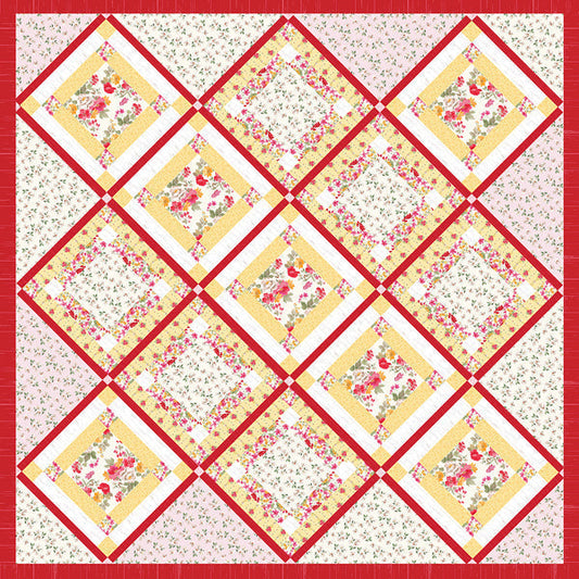 Nested 9-Patch Quilt NZP-Q004e - Downloadable Pattern