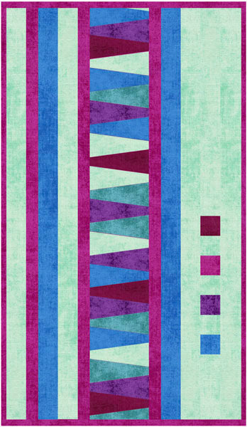 Dresden Columns Table Runner or Wall Hanging Pattern NZP-Q008 - Paper Pattern