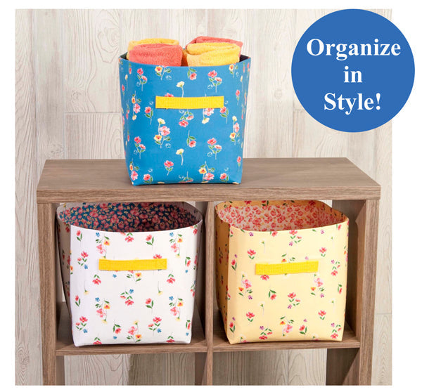 Sew Organized Fabric Bin Sewing Pattern NZP-Q020 - Paper Pattern