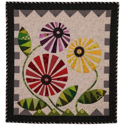 Ferris Wheel Flowers Quilt PAD-158e - Downloadable Pattern