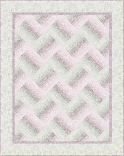 Misty Rail Fences Quilt Pattern PC-102 - Paper Pattern