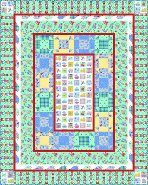 Cat & Mouse Game Quilt Pattern PC-105 - Paper Pattern