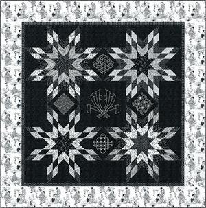 Japanese Sampler Quilt PC-111e - Downloadable Pattern