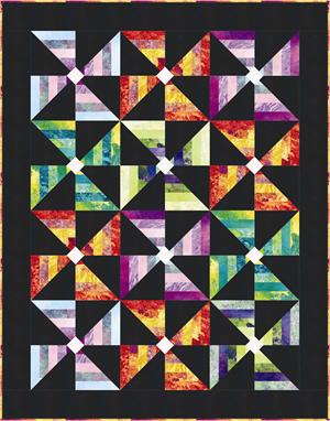 Poppin' Pinwheels Quilt Pattern PC-118 - Paper Pattern