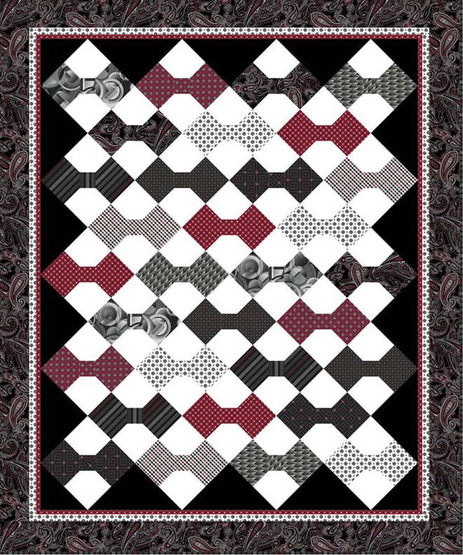 Wall Street Wardrobe Quilt PC-122e - Downloadable Pattern