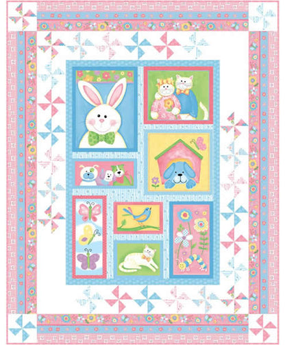 Bunny Patch Trio Quilt PC-123e - Downloadable Pattern