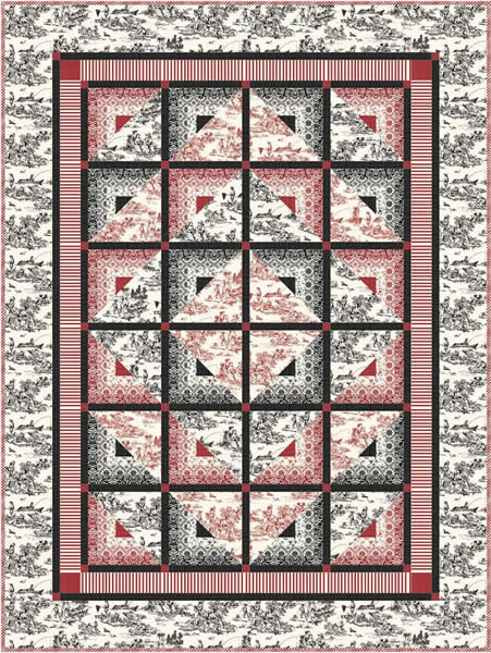 Log Cabin Half Splits Quilt Pattern PC-130 - Paper Pattern