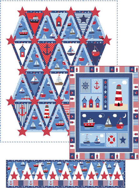 By the Sea Quilt Set Pattern PC-137 - Paper Pattern