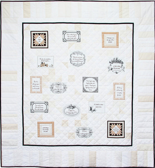 Words of Wisdom Quilt Pattern PC-155 - Paper Pattern