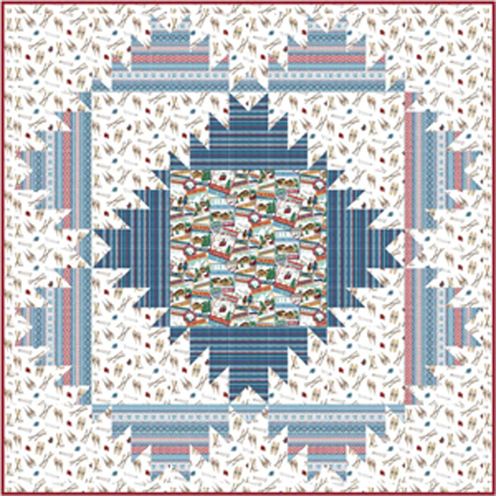 Skier's Paradise Quilt Pattern PC-162 - Paper Pattern