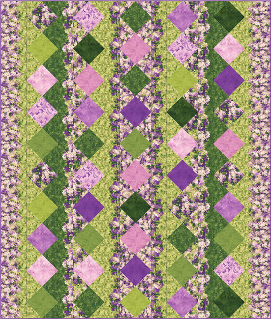 Lilac Lanes Quilt PC-167e - Downloadable Pattern