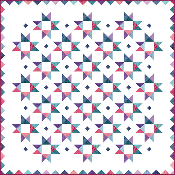 Charming Stars Quilt PC-173e - Downloadable Pattern