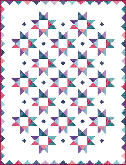 Charming Stars Quilt PC-173e - Downloadable Pattern