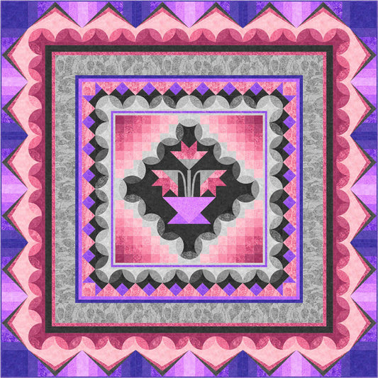 Ambience Medallion Quilt Pattern PC-180 - Paper Pattern