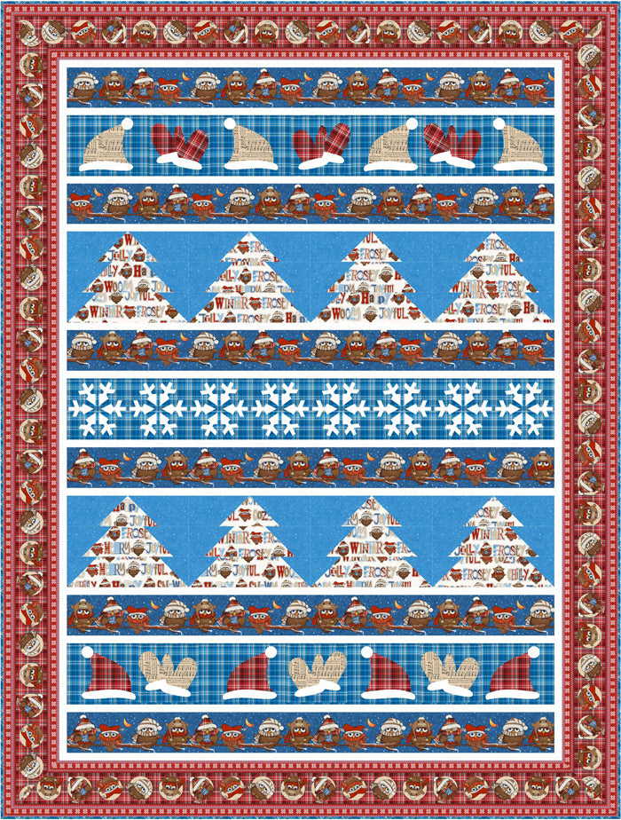 Whoo Likes Winter Quilt PC-191e - Downloadable Pattern