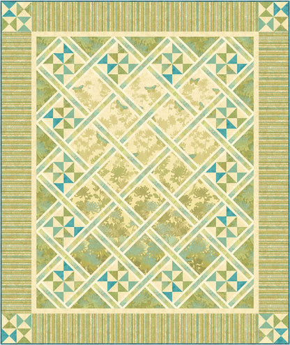 Butterfly Lattice Quilt PC-198e - Downloadable Pattern