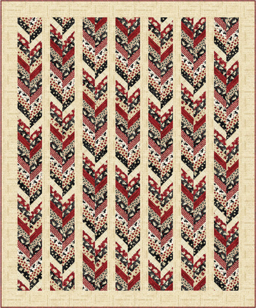 Oh Canada Chevron Quilt PC-214e - Downloadable Pattern