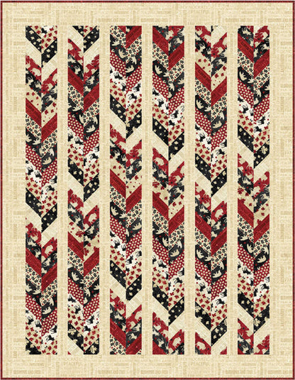 Oh Canada Chevron Quilt PC-214e - Downloadable Pattern