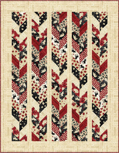 Oh Canada Chevron Quilt PC-214e - Downloadable Pattern