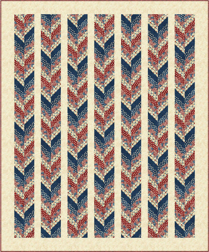 Stars & Stripes Chevrons PC-232 - Paper Pattern