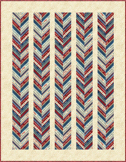 Stars & Stripes Chevrons PC-232e - Downloadable Pattern