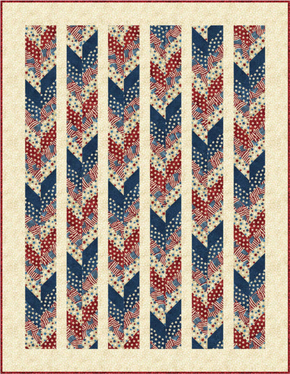 Stars & Stripes Chevrons PC-232 - Paper Pattern