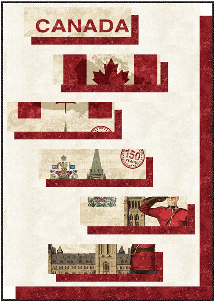 Panel Plus Canada Quilt PC-236Ce - Downloadable Pattern