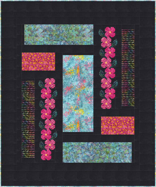 Rose Garden Maze Quilt Pattern PC-255B - Paper Pattern